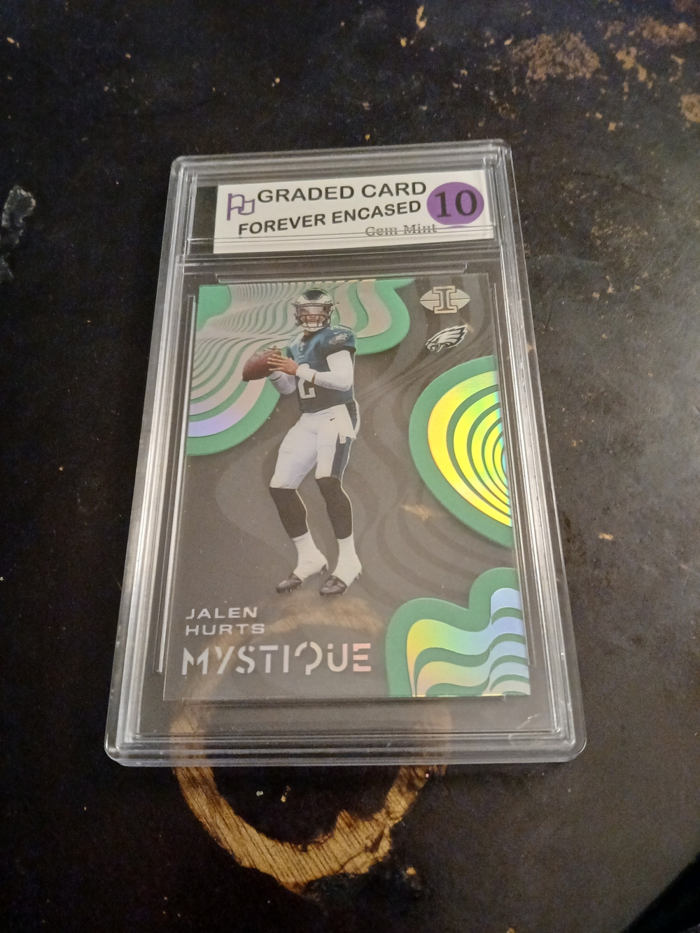 Jalen Hurts Mystique rookie Football Card - Graded 10